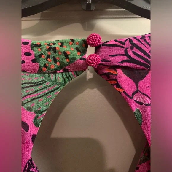 Farm Rio x Anthropologie Cool Leopard Long Sleeve Maxi Dress size XXS NWT - Picture 9 of 16